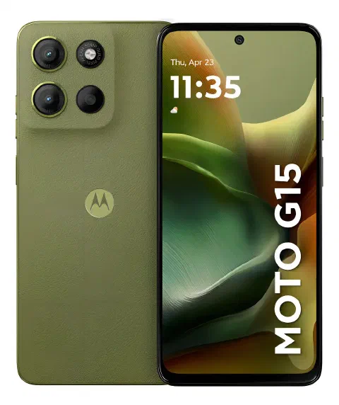 Motorola Moto G15: Tela Grande e Armazenamento Generoso