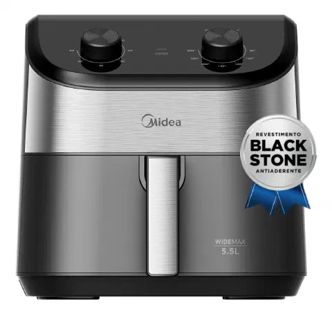 Fritadeira Air Fryer 5,5L Midea: Potente e Prática, Mas Sem Visualização