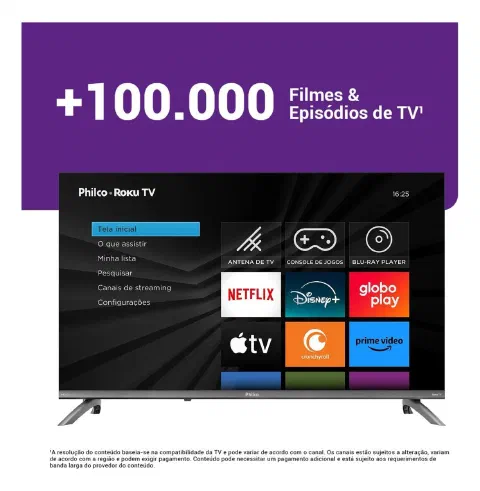 Smart TV Philco Roku 32" HD: Compacta e com Streaming