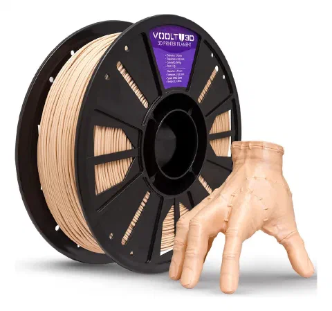 Voolt3D PLA Bege Caucasiano: Filamento Premium com Bom Acabamento