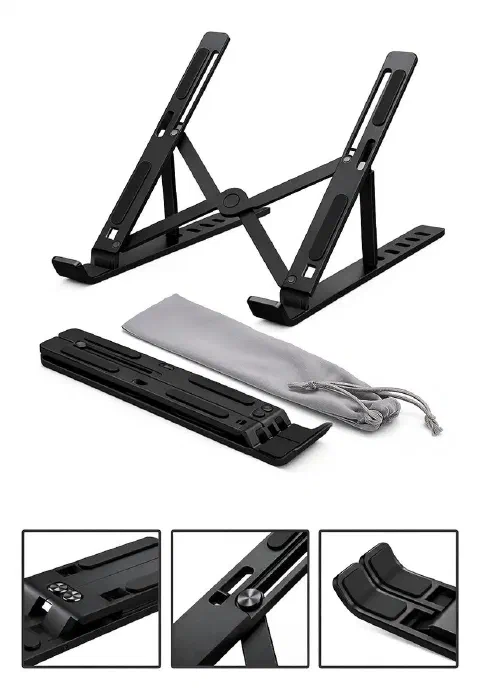 Base Articulada Davely: Ergonomia e Portabilidade em Alumínio